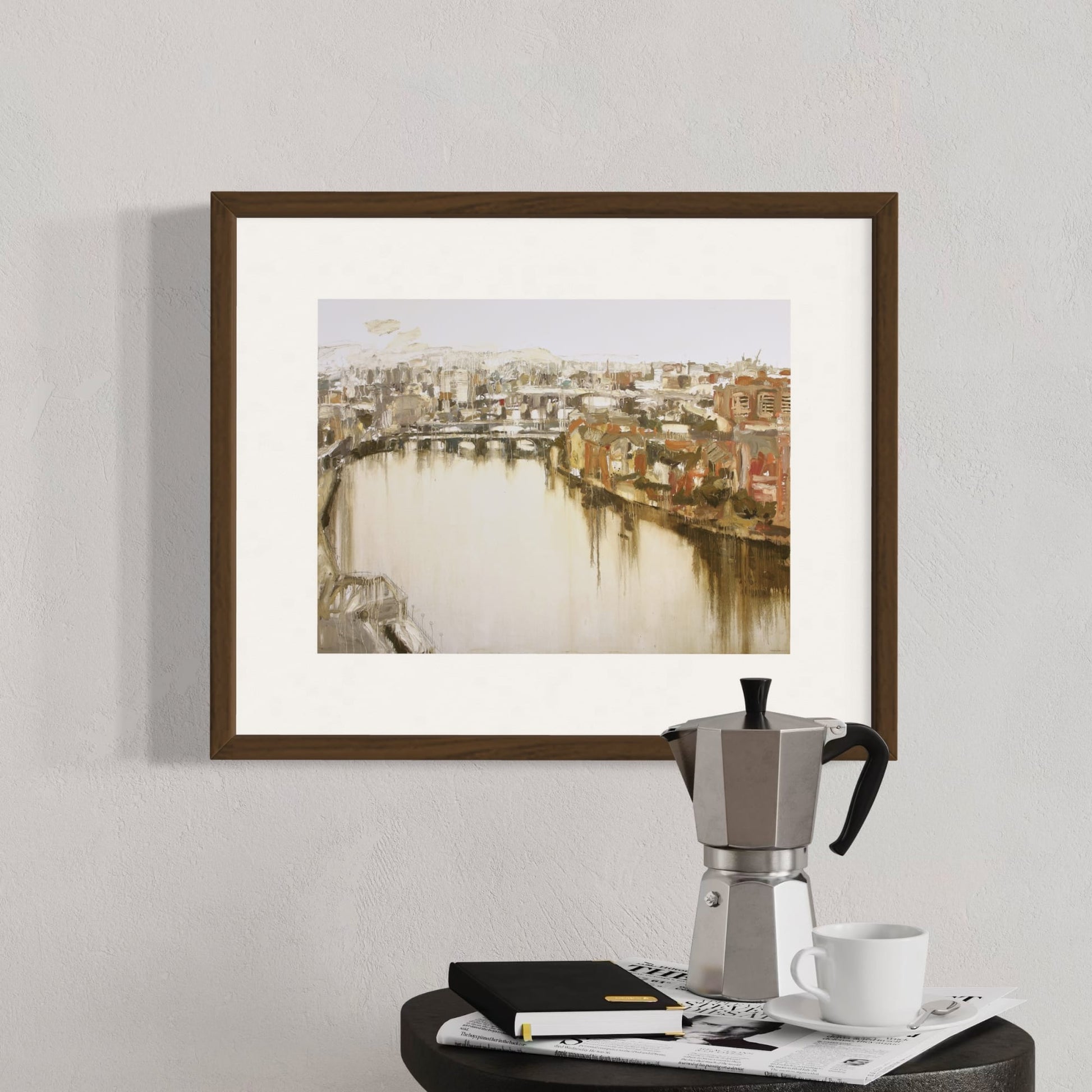 Cave Hill From The Hilton Belfast Reproductions - Giclée By Colin Davidson Framed On Wall