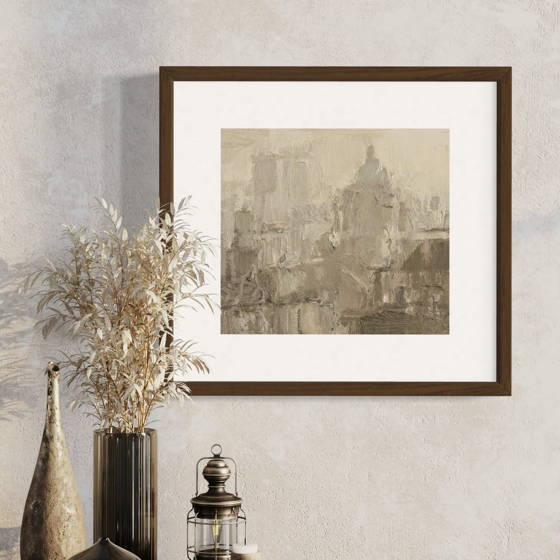 City Hall Skyline Reproductions - Giclée By Colin Davidson Framed On Wall