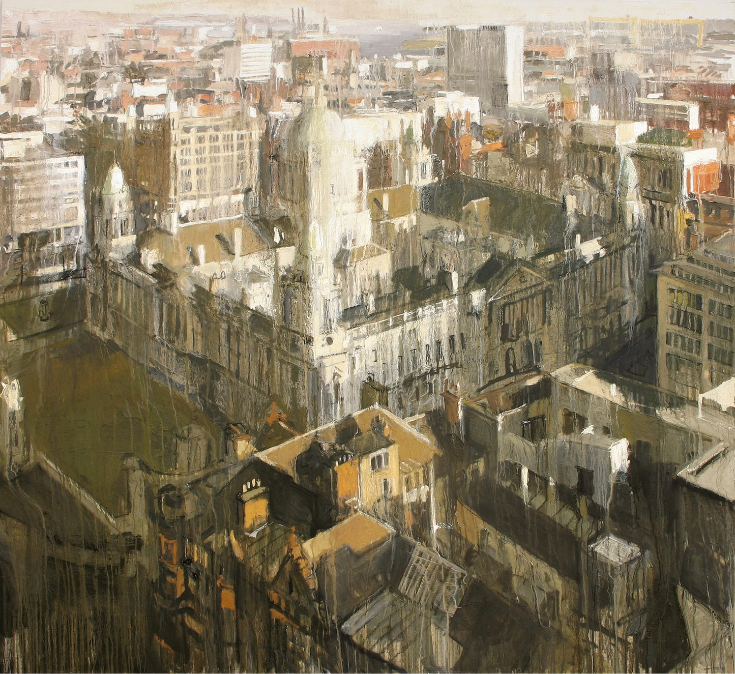 Looking Towards Belfast Lough From Windsor House Reproductions - Giclée By Colin Davidson