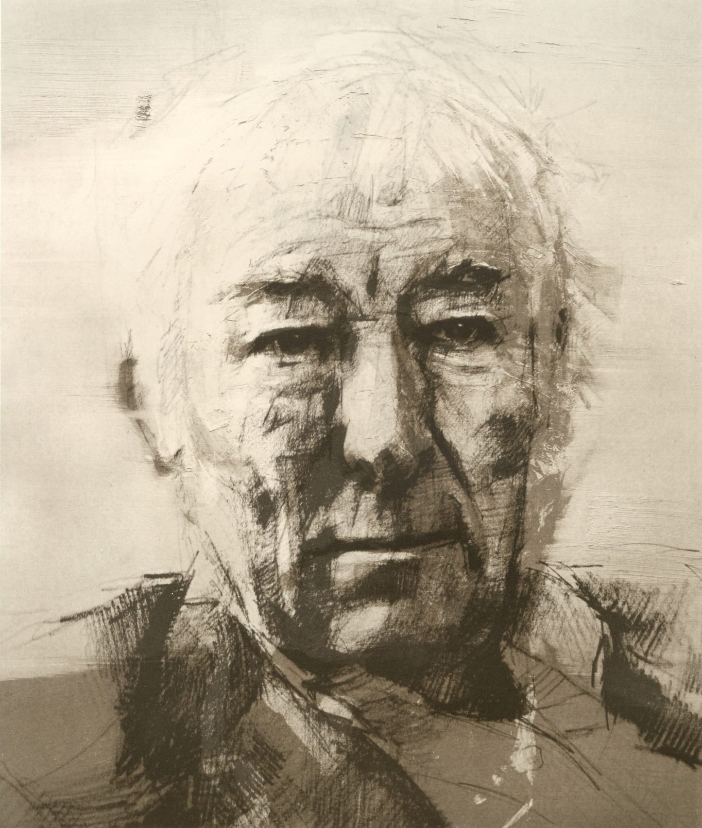 Seamus Heaney Portrait Original Lithograph by Colin Davidson